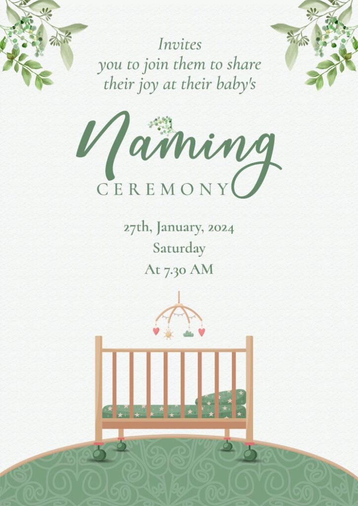 Naming Ceremony Cards