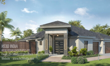 Stunning Residential 3D Exterior Rendering & Walkthrough Animation Services