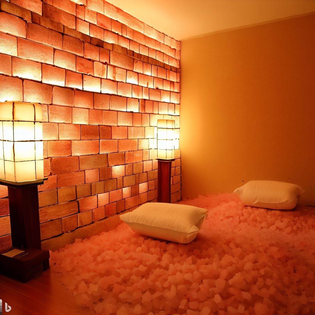 Himalayan salt block sauna